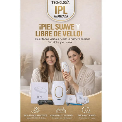 Despídete del vello y enamórate de tu piel con la DEPILADORA LÁSER IPL