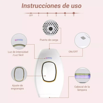 Despídete del vello y enamórate de tu piel con la DEPILADORA LÁSER IPL