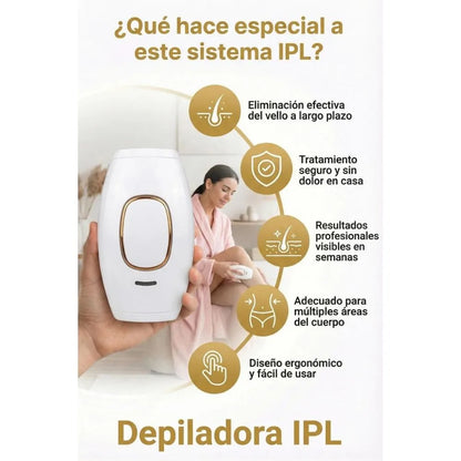 Despídete del vello y enamórate de tu piel con la DEPILADORA LÁSER IPL